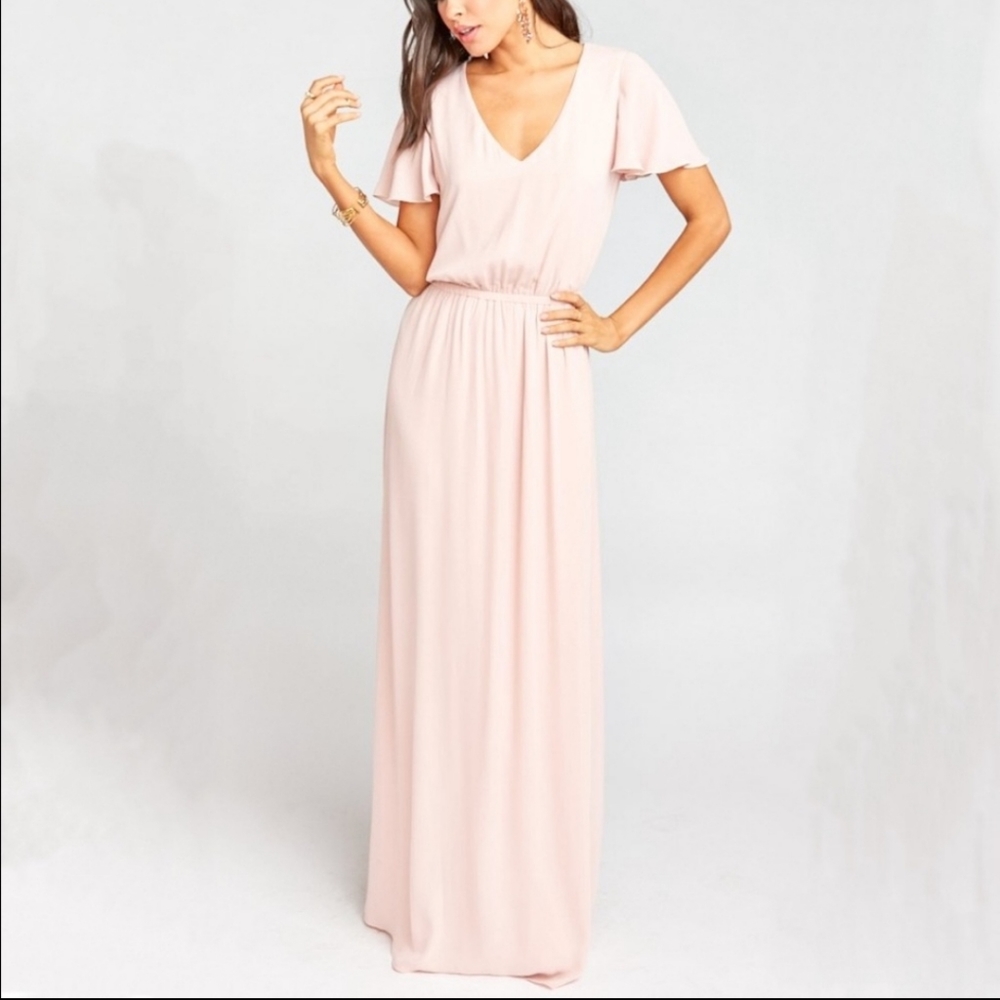 Show me your mumu Michelle flutter maxi dress size m